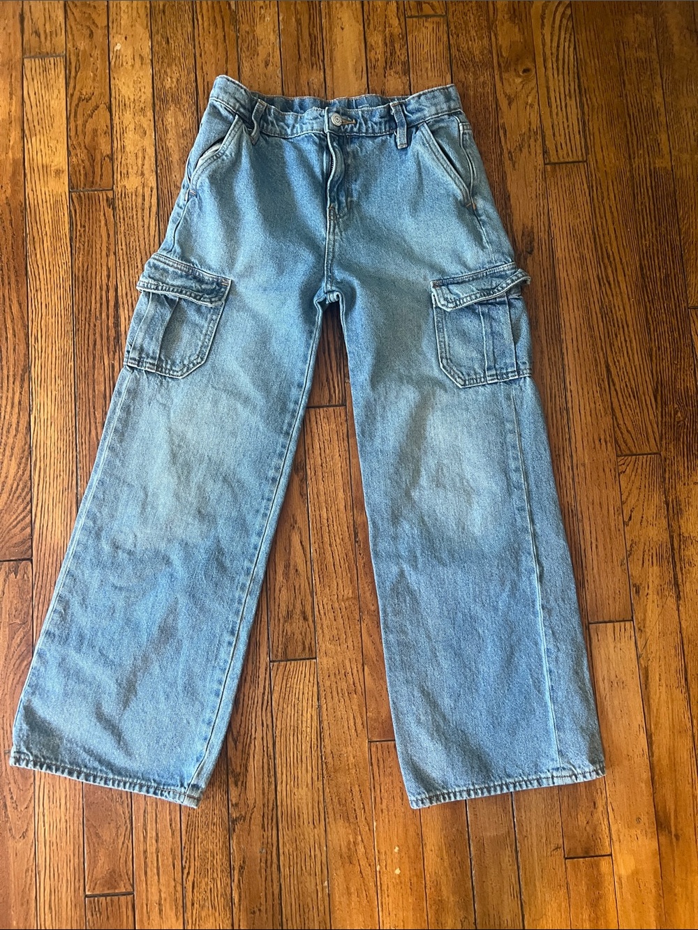 Old Navy Light Blue Relaxed Cargo Jeans